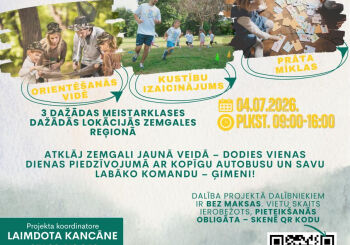  Ģimeņu izaicinājumu spēle Zemgalē 