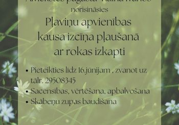 Piesakies Pļaviņu apvienības kausa izcīņā pļaušanā ar rokas izkapti!