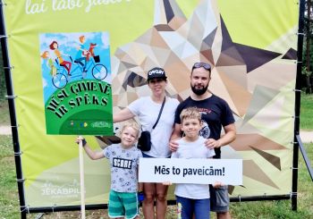 Pozitīvas emocijas pēc ģimeņu pasākuma Jēkabpils Mežaparkā