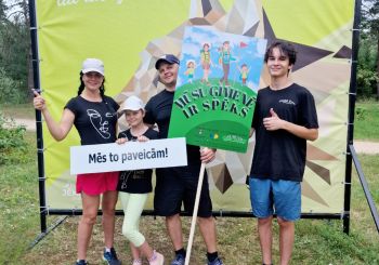 Pozitīvas emocijas pēc ģimeņu pasākuma Jēkabpils Mežaparkā