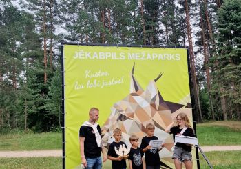 Pozitīvas emocijas pēc ģimeņu pasākuma Jēkabpils Mežaparkā