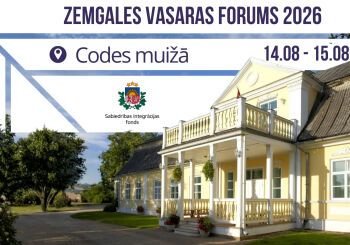 Zemgales aktīvo iedzīvotāju vasaras forums 2026