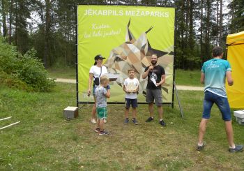 Pozitīvas emocijas pēc ģimeņu pasākuma Jēkabpils Mežaparkā
