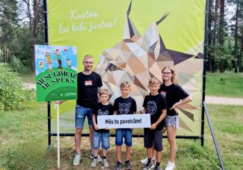 Pozitīvas emocijas pēc ģimeņu pasākuma Jēkabpils Mežaparkā