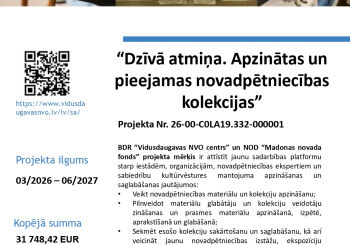 Projektā “Dzīvā atmiņa. Apzinātas un pieejamas novadpētniecības kolekcijas” aizvadīta darba grupas tikšanās