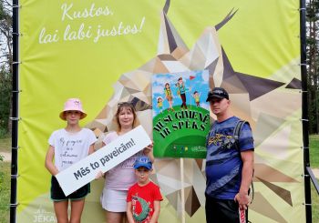 Pozitīvas emocijas pēc ģimeņu pasākuma Jēkabpils Mežaparkā