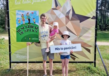 Pozitīvas emocijas pēc ģimeņu pasākuma Jēkabpils Mežaparkā