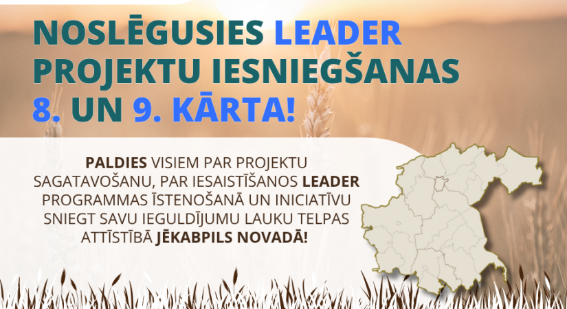 Noslēgusies LEADER projektu iesniegšanas 8. un 9.kārta