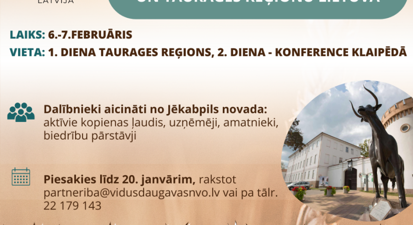 Iespēja doties divu dienu pieredzes braucienā uz Lietuvu