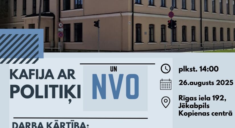 Aicinām uz sarunu un tikšanos “Kafija ar politiķi un NVO”