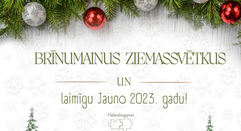 Brīnumainus ziemassvētkus!