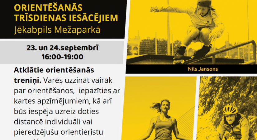 Orientēšanās sporta klubs “Sēlijas mežs” aicina Jēkabpils novada iedzīvotājus uz orientēšanās trīsdienām Jēkabpils Mežaparkā