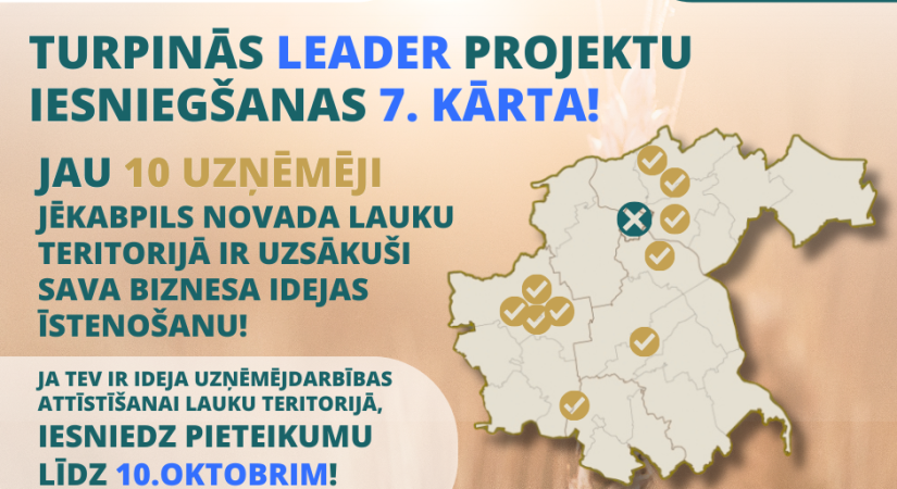 Turpinās proejktu iesniegšanas 7. kārtā rīcībā R1 “Stiprie un uzņēmīgie”