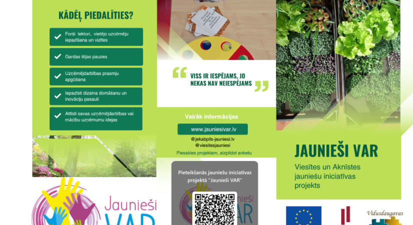 Jaunieši īstenos iniciatīvas projektu 