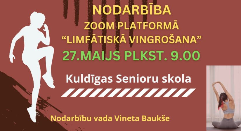 Kuldīgas senioru skola aicina uz atvērto nodarbību zoom platformā 