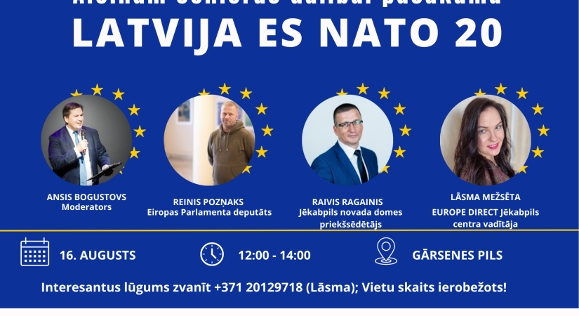 Seniorus aicina dalībai paneļdiskusijā “Latvija ES NATO 20”