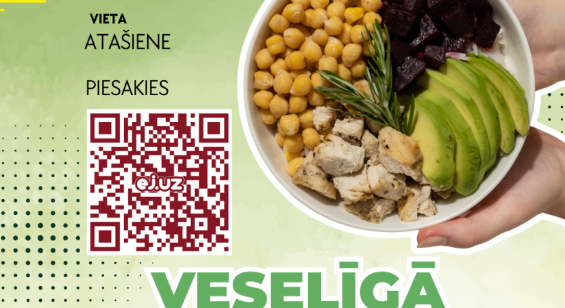 Atašienes un Kūku pagasta jaunieši aicināti pieteikties meistarklasei “Veselīga šķīvja izaicinājums”