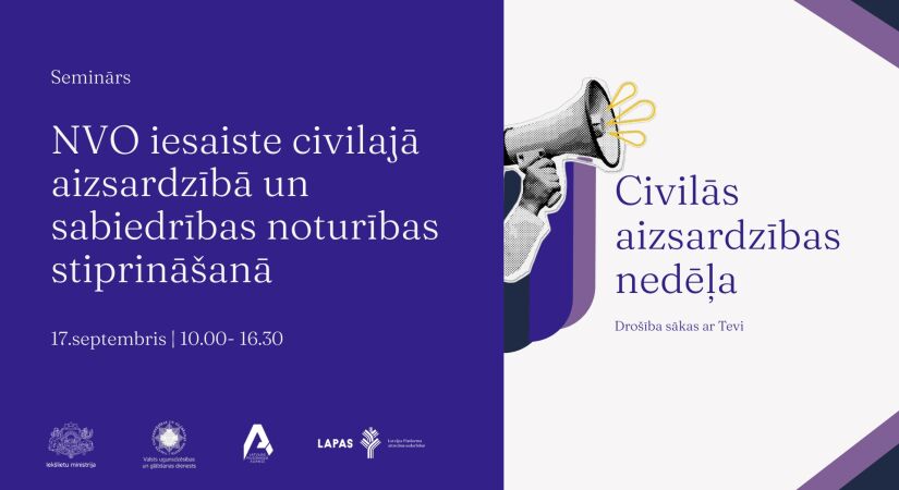 Drošība sākas ar Tevi! Septembrī notiks Civilās aizsardzības nedēļa