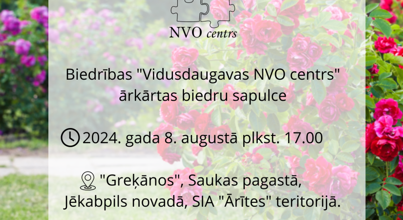 Biedru ārkārtas sapulce 8.augustā!