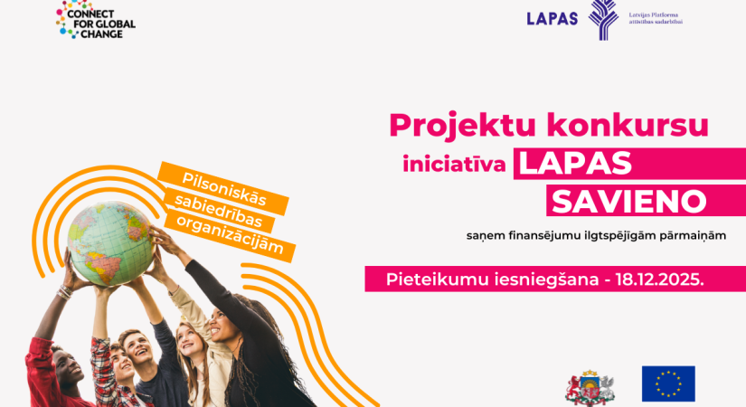 LAPAS izsludina trešo projektu konkursu nevalstiskajām organizācijām iniciatīvas 