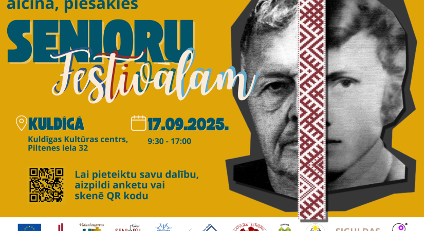 Aicinām pieteikties Senioru (55+) festivālam Kuldīgā!