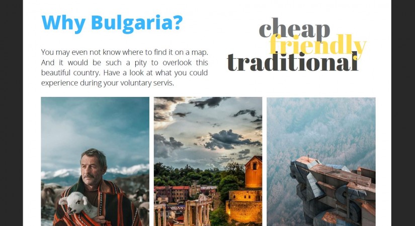 Iespēja: dodies uz Bulgāriju! Eiropas brīvprātīgais darba un Eiropas Solidaritātes korpusa projekti