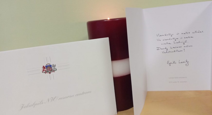 Prezidents apsveic Jēkabpils NVO resursu centru svētkos