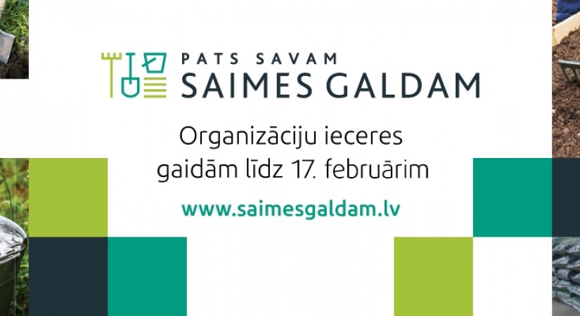 Projektu konkurss: aicinām kļūt par saimniekiem savam saimes galdam