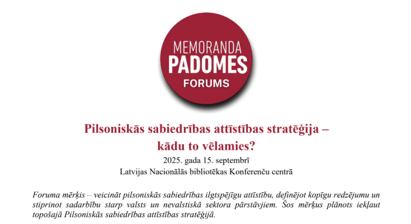 Aicinājums piedalīties Memoranda padomes forumā 