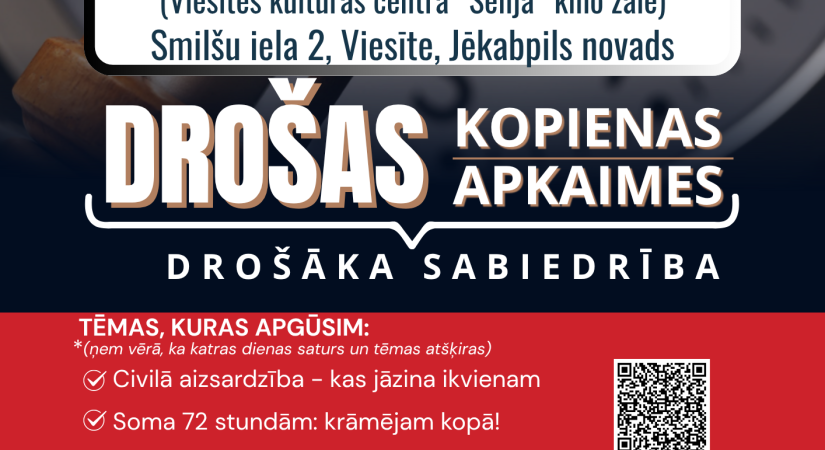 Viesītē notiks apmācības par rīcību ārkārtas situācijās un civilajā aizsardzībā