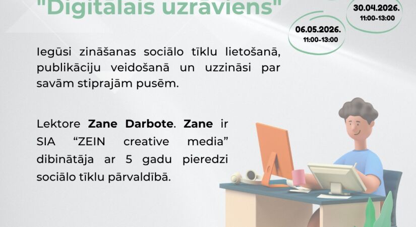 Pieslēdzies apmācībām “Digitālais uzrāviens”