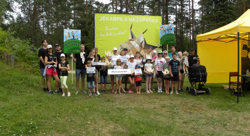 Pozitīvas emocijas pēc ģimeņu pasākuma Jēkabpils Mežaparkā
