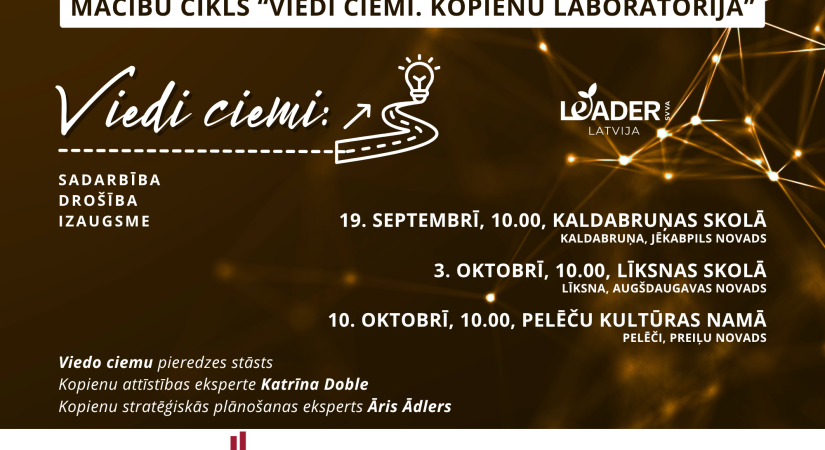 Tiek uzsāktas projekta „Viedi ciemi: sadarbība, drošība, izaugsme” aktivitātes