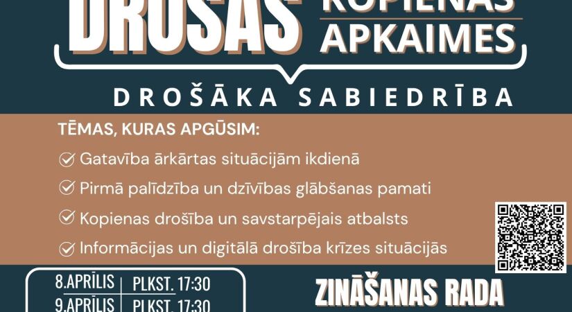 Apmācību cikls “Drošas kopienas – drošāka sabiedrība” notiks Jēkabpils Sporta centrā!