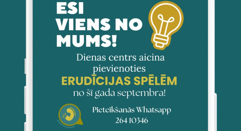 Aicinām seniorus pievienoties Dienas centra 