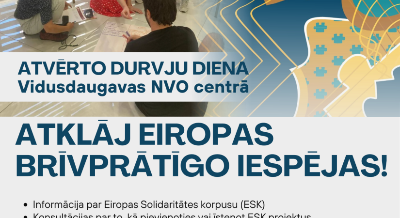 Atklāj Eiropas brīvprātīgo iespējas!
