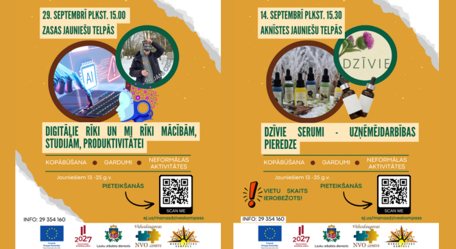 Septembra aktivitātes projektā 