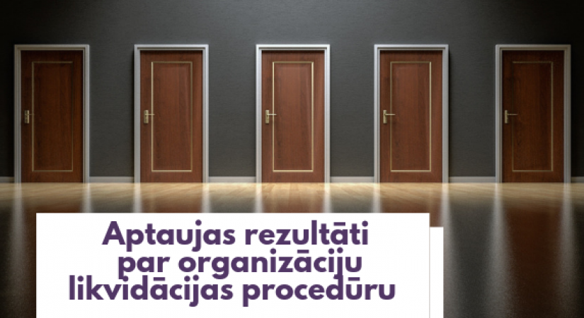Veikta aptauja par organizāciju likvidācijas procedūru