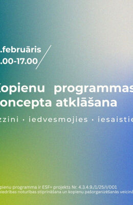 Aicinām uz kopienu programmas koncepta atklāšanu!