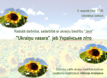 Ukraiņu biedrības pasākums bibliotēkā