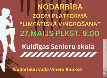 Kuldīgas senioru skola aicina uz atvērto nodarbību zoom platformā 