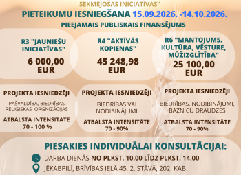 Izsludina LEADER projektu iesniegumu pieņemšanu sabiedriskā labuma rīcībās