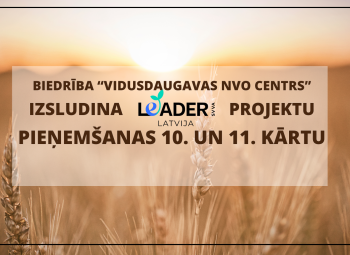 Izsludina LEADER projektu iesniegumu pieņemšanu