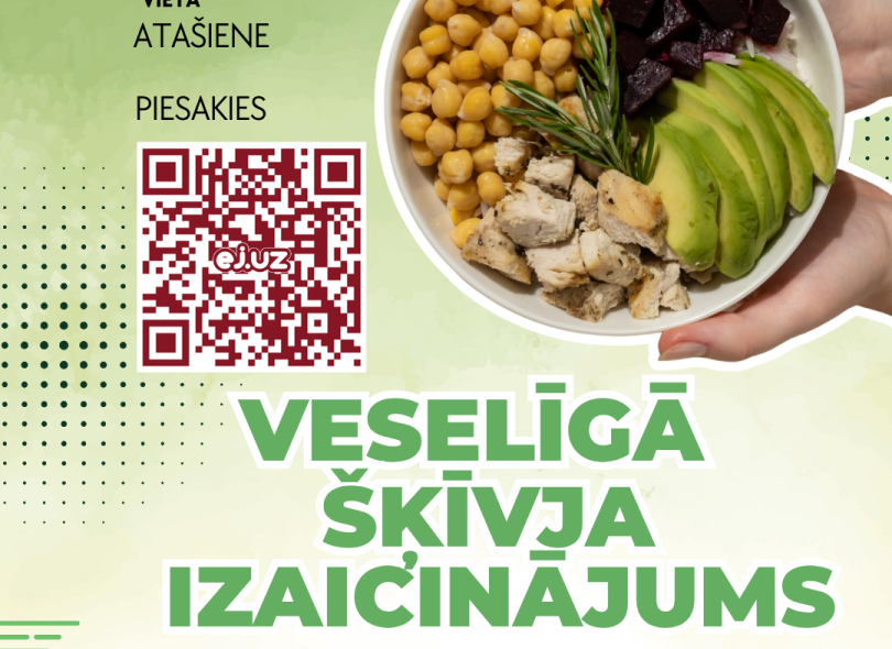 Atašienes un Kūku pagasta jaunieši aicināti pieteikties meistarklasei “Veselīga šķīvja izaicinājums”