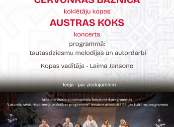 Červonkas baznīcā norisināsies koklētāju kopas “Austras koks” koncerts