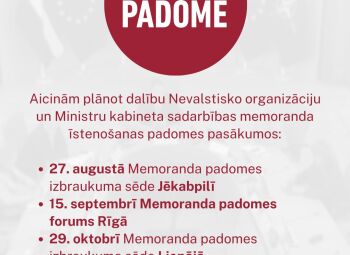 Memoranda padomes izbraukuma sēdes – 27. augustā Jēkabpilī