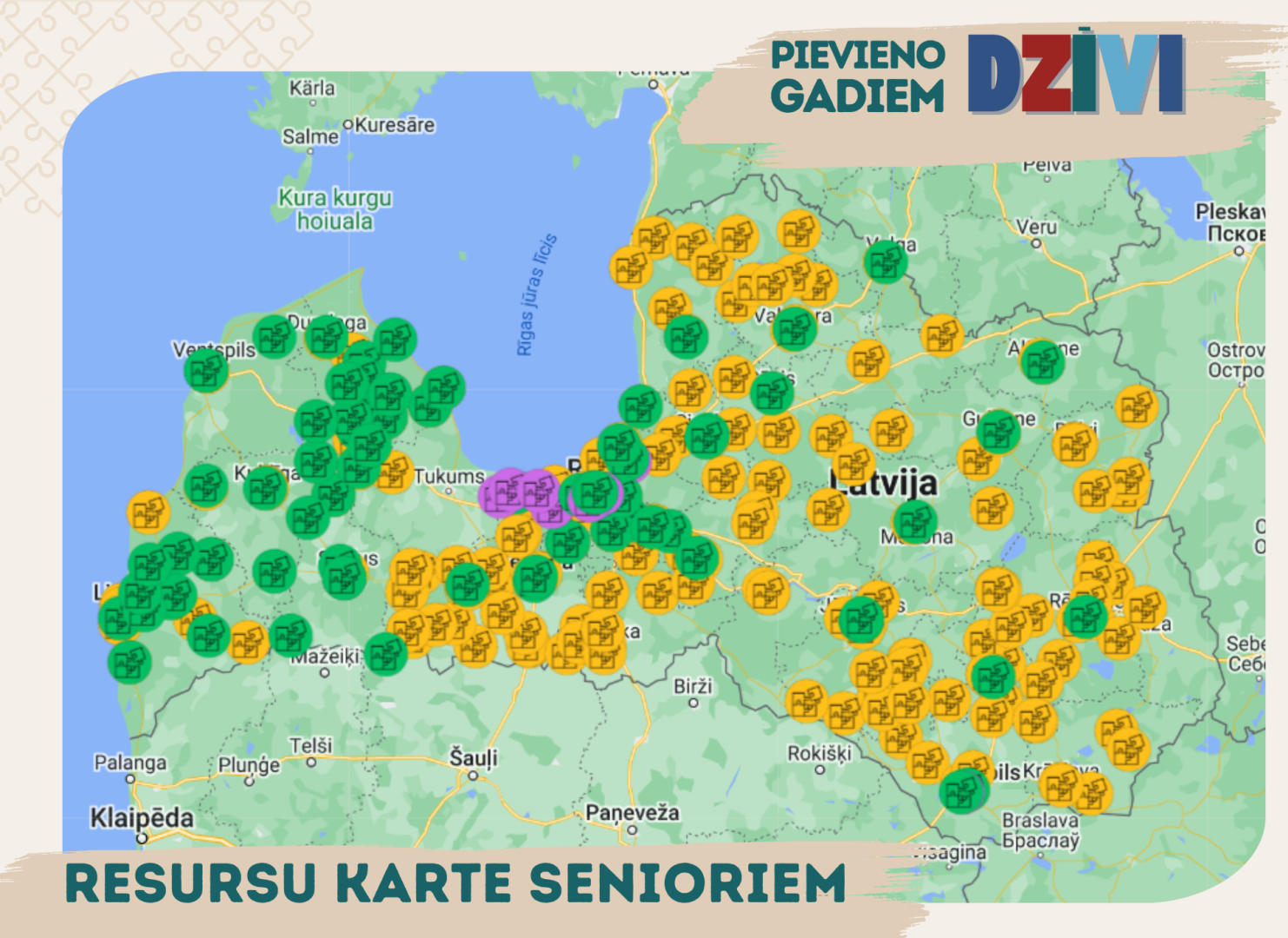 Izveidota resursu karte senioriem