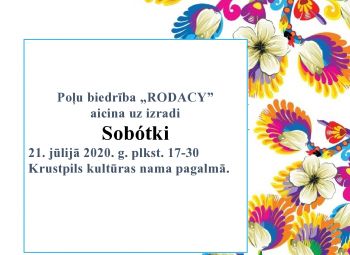 Poļu biedrība aicina uz pasākumu