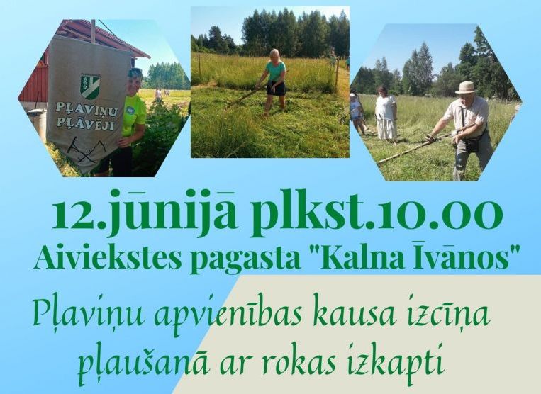 Pļaušanas sacensības ar rokas izkapti.