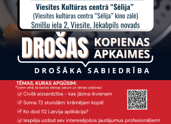 Viesītē notiks apmācības par rīcību ārkārtas situācijās un civilajā aizsardzībā
